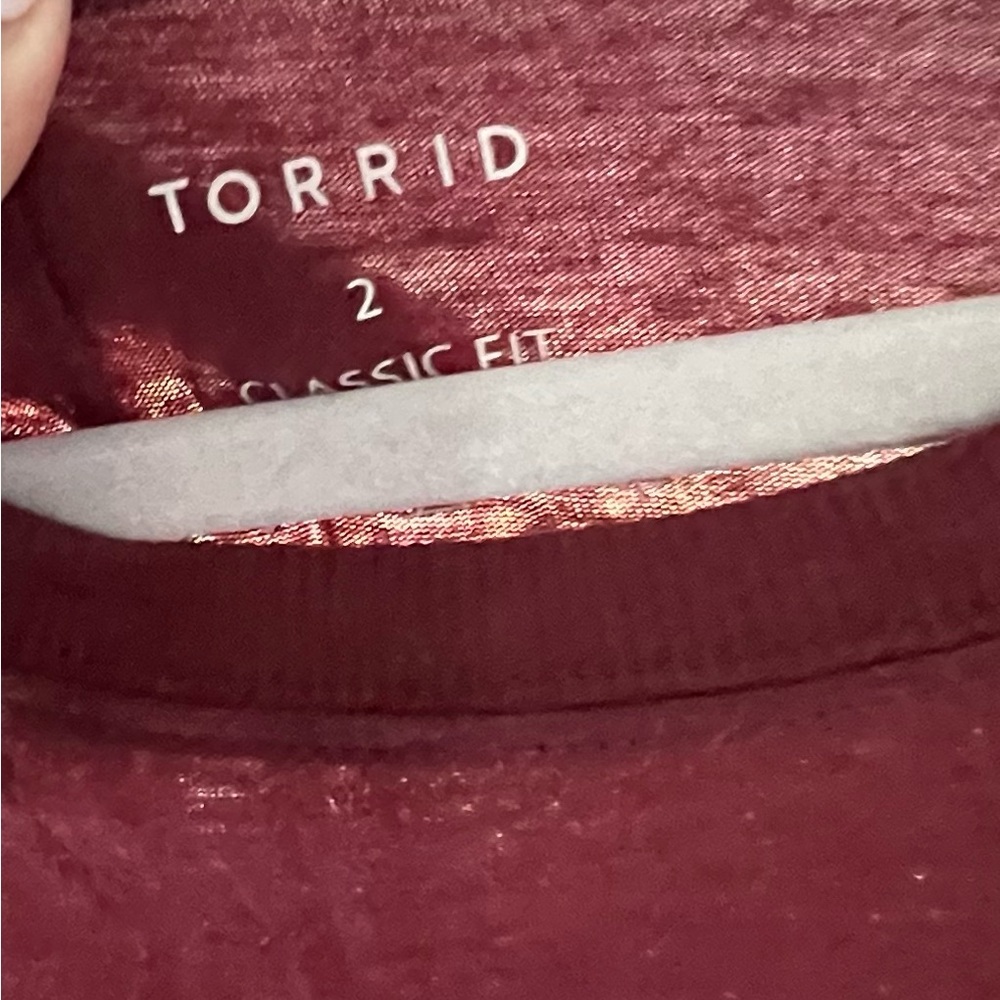 Torrid Bad Luck Lover 13 Cold Shoulder Long sleeve